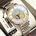 POEDAGAR Self-Winding Men Mechanical Watch Waterproof Glow Ultra Thin Mens Watch Live Export Bestseller Watch