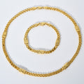 Export Fashionable Necklace Chain Western Fashionable Versatile Cuban Chain Necklace Chain Bracelet Series Overseas Stock Wholesale