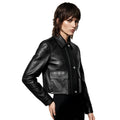 Women's 2026 Fall Office Elegant Lapel Collar Cropped Jacket | Trendy Jacket - Classic Black