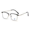 Light-Changing Prescription Glasses Formal Blue-Light Lens Color Block Tech Guy Frame Si Pattern Glasses Frame Prescription Sunglasses