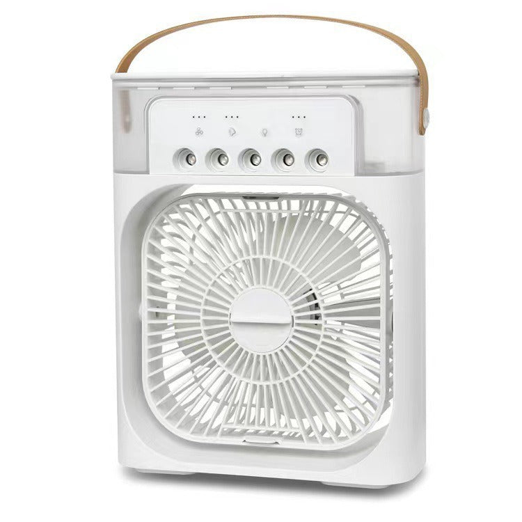 Multi-Function Mini Spray Fan - 5-Hole Cooling, Dorm Office Home
