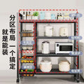 metal floor-standing multi-layer storage rack removable pots and iron kitchen storage racks for pots