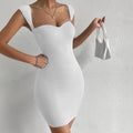 Women's Sleeveless Knit Bodycon Party Dress