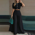 Spring Casual Fashion Pants + Top 2-Piece Set
