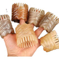 Natural Horn Bath Comb - Meridian Scalp Massage & Gua Sha Tool