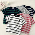 Women's Summer Embroidered Short Sleeve Striped Top 2026 | Casual Blouse - White