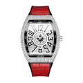 PINTIME / Item Time Men Watch Export Wine Barrel Watch Simple Watch Belt Yacht Rhinestone Retro Quartz Watch