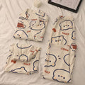 Women's Summer Japanese Short Sleeve Cardigan + Pants 3-Piece Set 2026 - 3-Piece Set Cardigan Apricot