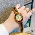歌迪新款琥珀色中古手表高级感复古女表小众气质女款时尚腕表批发