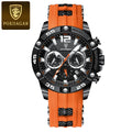 Swiss Brand Multifunction New Mens Watch Silicone Band Quartz Watch Live Export Bestseller Drop Ship