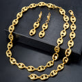 Overseas Bestseller Pig Nose Necklace Western Hip-Hop Trendy Fashionable Bestseller Necklace Bracelet Set Earrings Set