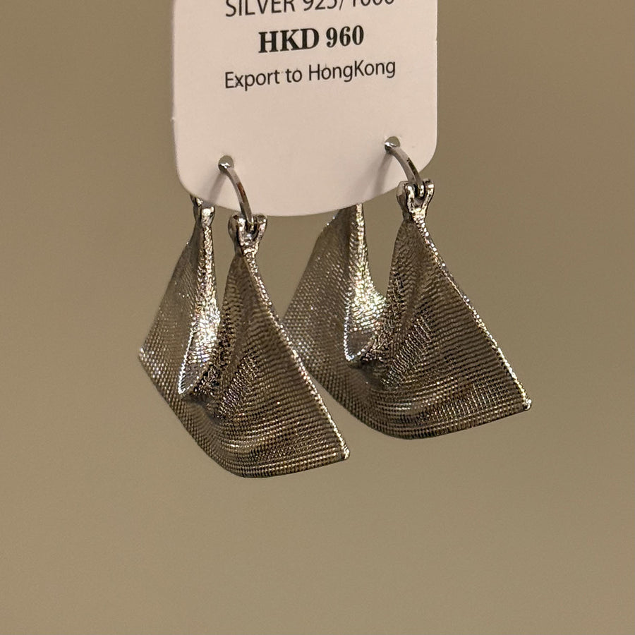 Oversized Textured Gold-Tone Hoop Earrings - view 7