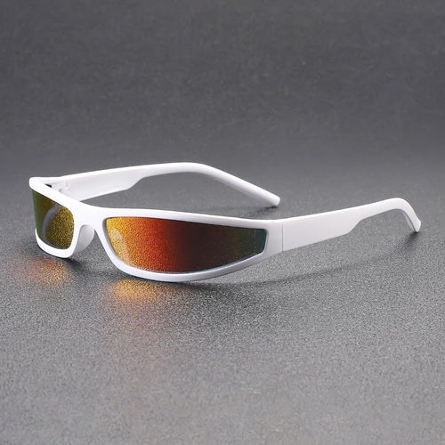 Trendy Sunglasses New UV-Proof Hiking Futuristic Personality Influencer Style Men Premium Narrow Frame Sunglasses