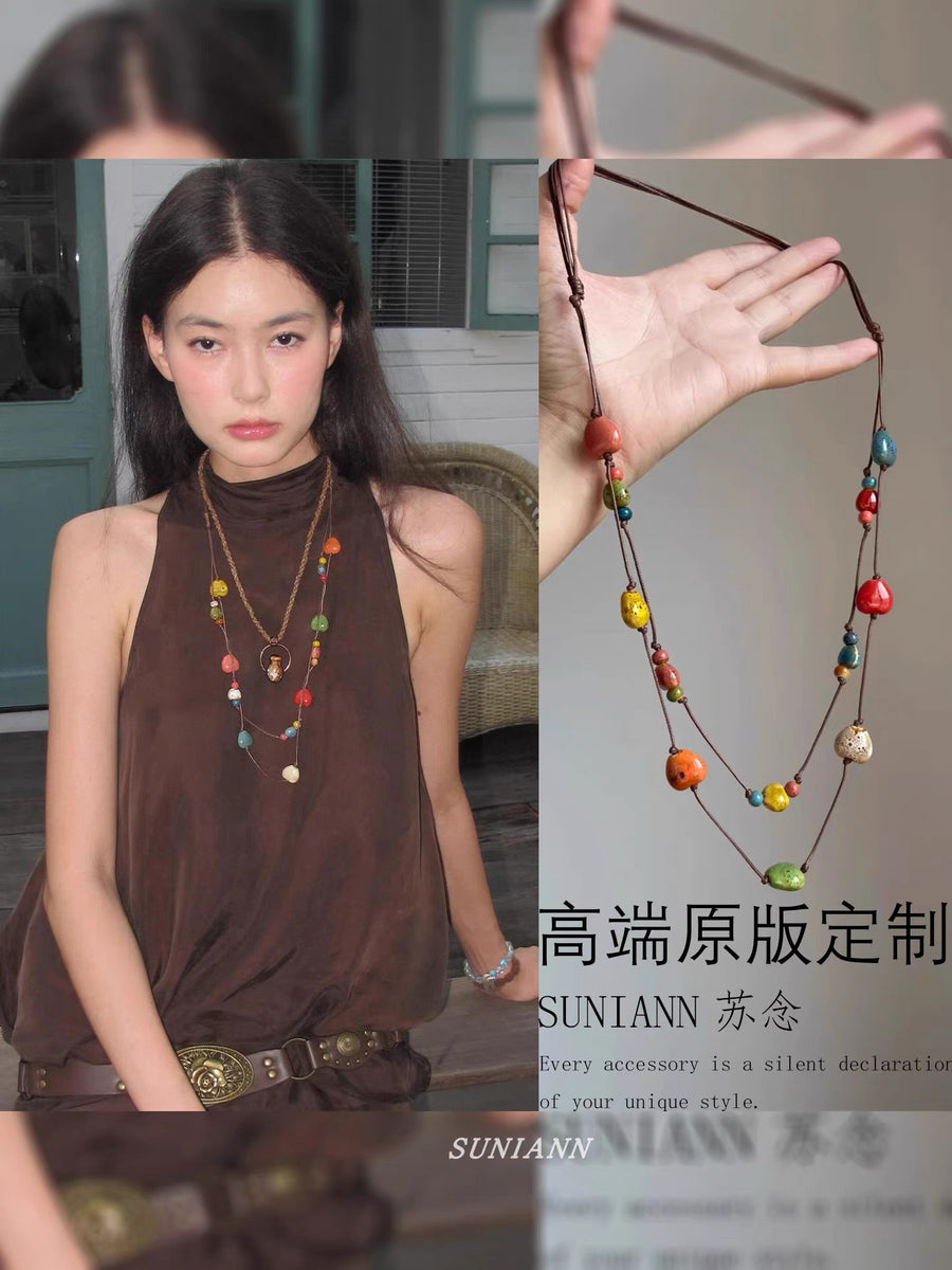 Minimalist Heart and Star Pendant Necklace - view 7