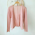 Women's Fall Elegant Versatile Pleated Cardigan + Jacket 2026 | Layered Cardigan - Off White
