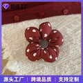 Gem Li Flower Sponge Large Cord Hair Tie Heart Plaid Printed Hair Tie Women Korean Style Simple Tie Bun Dispatch Elastic Band