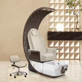 New luxury fully automatic electric foot bath chair C-shaped queen chair design SAP massage pedicure chair for