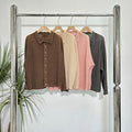 Spring Casual Fashion Pleated Loose Cardigan + Jacket + Top