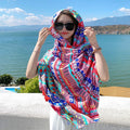 Women's Ethnic Shawl + Cape 2026 - Red