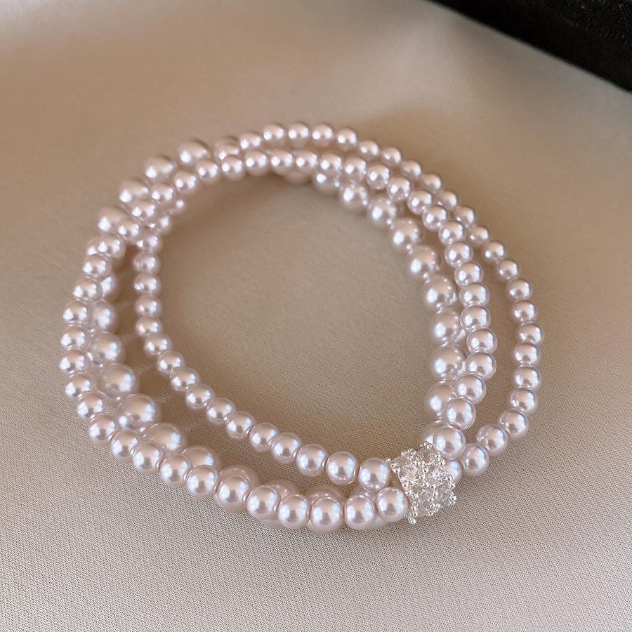 Zircon Pearl Delicate Bracelet - view 2