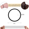 Elastic 2mm Black Hair Tie Hair Tie Small Cowhide Band Tie Head Dispatch High-Stretch Force Gel Ring Unisex Simple Durable