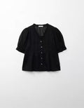 Summer Korean Gentle Short Sleeve V-Neck Shirt