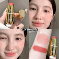 SHAQINUO双头腮红棒低饱和细腻自然伪素颜女胭脂腮红学生国货彩妆