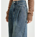 Fall Retro High Waist Loose Straight Leg Wide Leg Pants + Pants