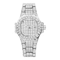PINTIME / Item Time New Rhinestone Starry Sky Series Full Square Diamond Casual Trendy Waterproof Date Quartz Watch
