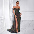 Women's Strapless Sequin Sexy Evening Gown