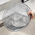 water ripple thickened transparent washbasin student dormitory plastic washbasin high-looking househ