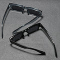2 Pair Wear Fashionable Square Retro Western ins Sunglasses UV-Proof Sunglasses Versatile Trendy Sunglasses
