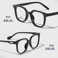 Photochromic Anti-Blue-Light With Rx Student Finish Item Glasses Trendy Influencer Premium Slender Bare Face Black Frame Prescription Glasses
