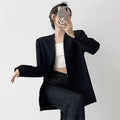 Women's Fall Office Korean Blazer 2026 - Black