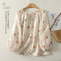 Women's Summer Luxury Comfortable Plus Size Floral Sun-Protection Lightweight Shirt 2 - As Pictured