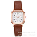 Export New Women Quartz Watch Glow Small Square Numbers Factory In Stock Women Belt Watch Women Watch