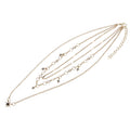 New Women Multi-Layer Star Sun Pendant Choker Handmade Necklace Combo Export Bestseller Western Trendy Fashionable