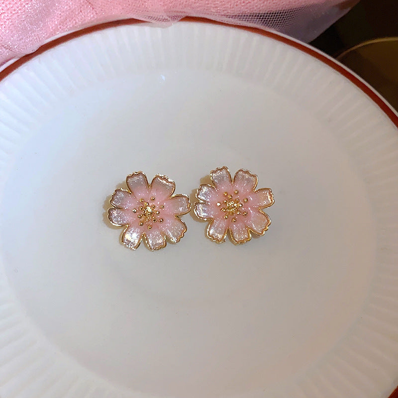 Pink Heart Bear Drop Earrings - view 10