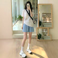 Women's Tencel Denim High Waist 5-Pocket Shorts