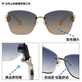 2026 New Overseas Women Sunglasses Rimless Photochromic Men Fashionable Glasses sunglasses Trendy Light Luxury