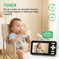 4-Inch HD Baby Monitor - Clear Night View, Secure Connection