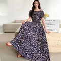 Women's Bohemian Floral Elastic Dress + Skirt + Long Skirt 2026 - 1-1#