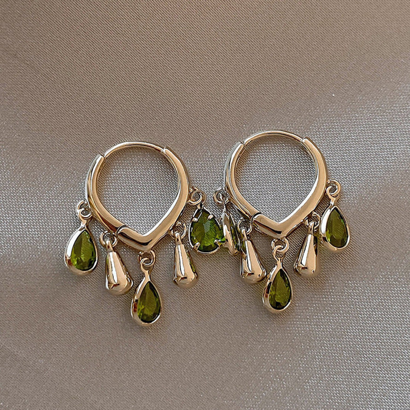 Bohemian Teardrop Tassel Clip-On Earrings - view 2