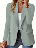 Women's Fall Long Sleeve Blazer + Cardigan 2026 | Layered Cardigan - Black