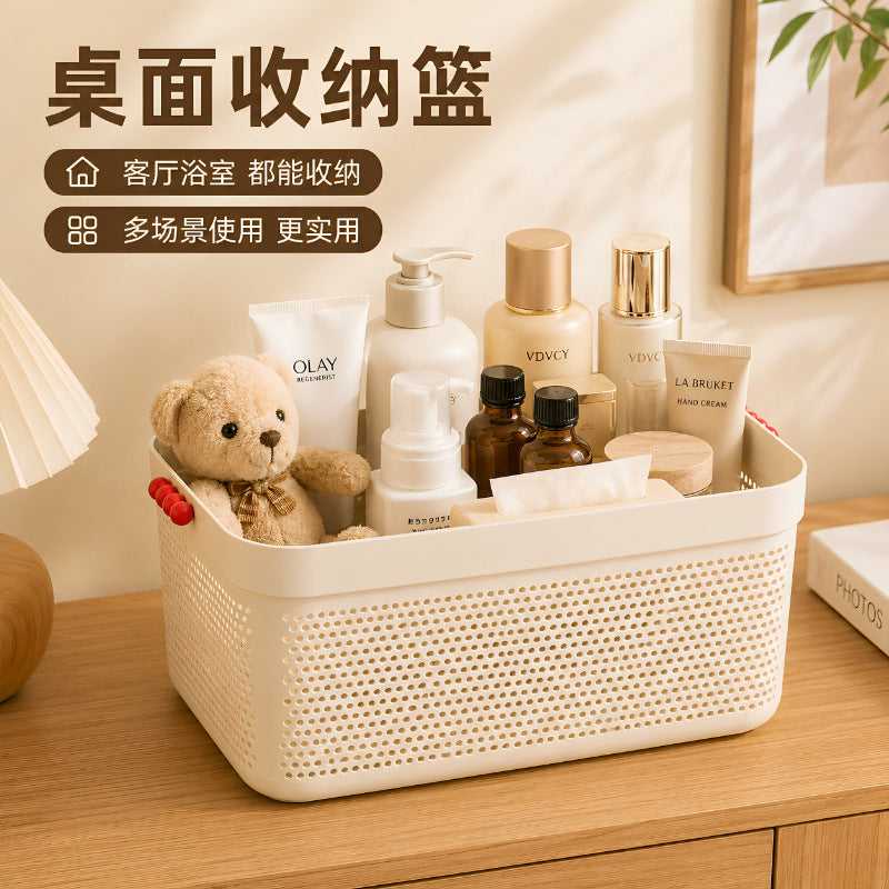 desktop storage basket sundry storage basket cosmetics storage box desktop storage basket toy dormit