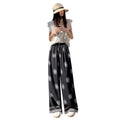 Summer Bohemian Ethnic Printed Drapey Lightweight Wide Leg Pants + Pants