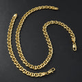 Export Accessory Copper Gold Plated 7MM Day Lettering Bracelet Necklace Set In Stock TEMU Longines Sound Overseas Hot Sale