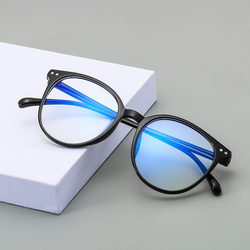 New Blue-Light Glasses Big Frame Bare Face Slender Plano Women Prescription With Rx Glasses Frame Factory Wholesale