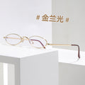 Simple Small-Frame Reading Glasses Anti-Blue Overseas Fashionable Retro HD Reading Glasses Single Vision Metal Frame Reading Glasses