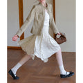 Spring Retro Casual High Waist Polka Dot Skirt